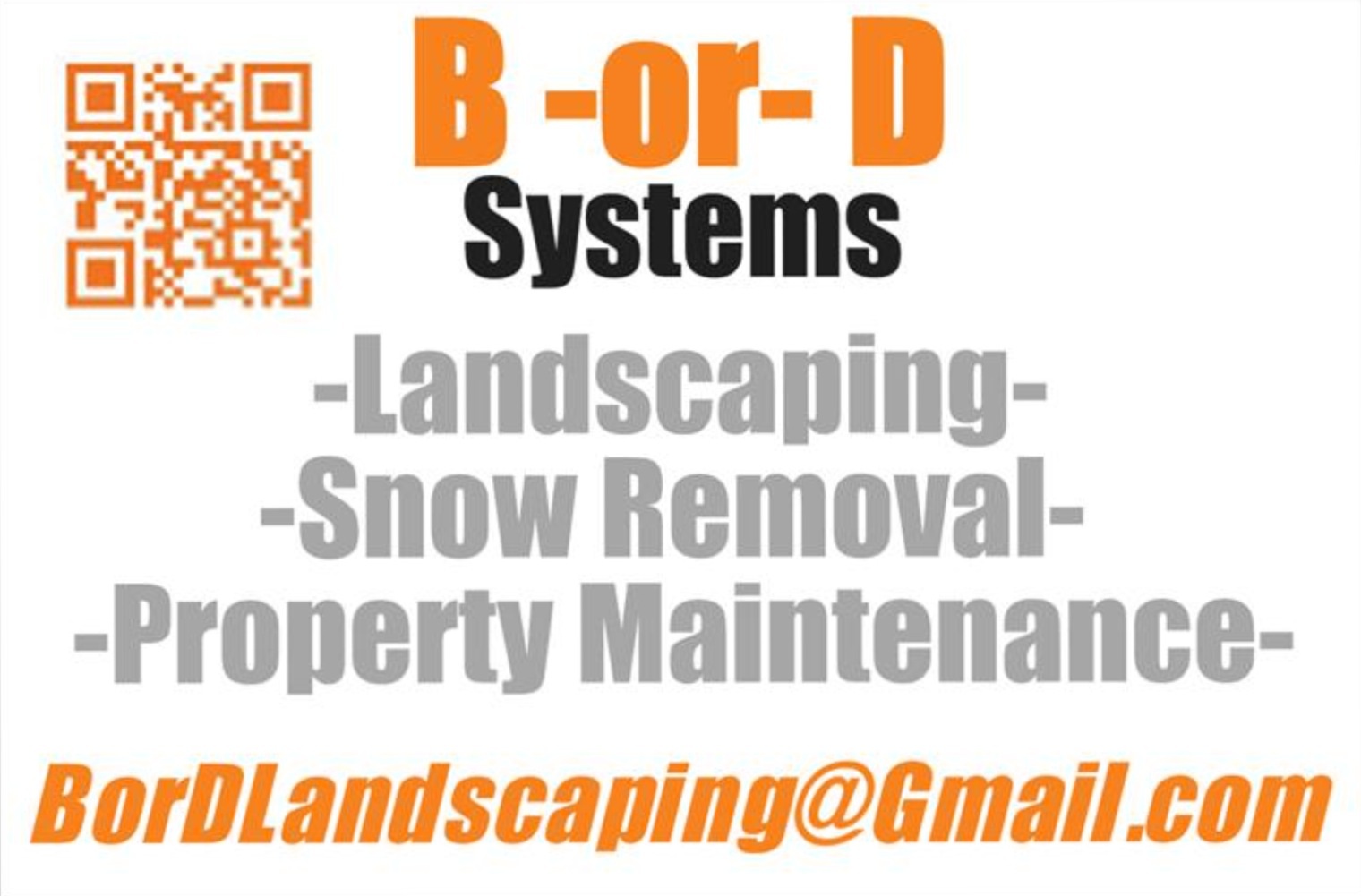 B-or-D Systems - Outdoor Maintance