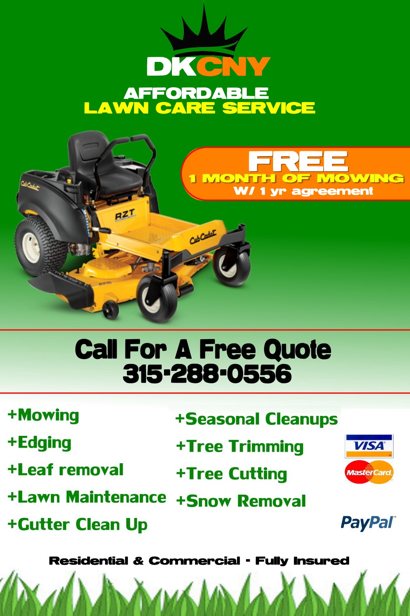 DKCNY Affordable Lawn Care Servie