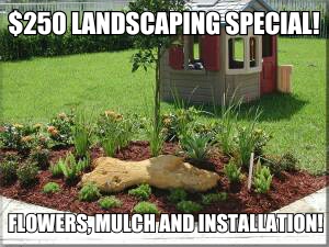 SAVE MONEY $20.00 lawn service