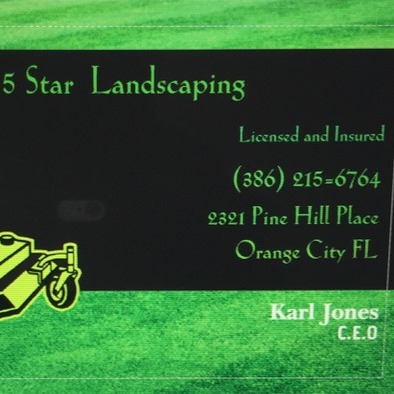 5 Star landscaping and General Lawn Care.