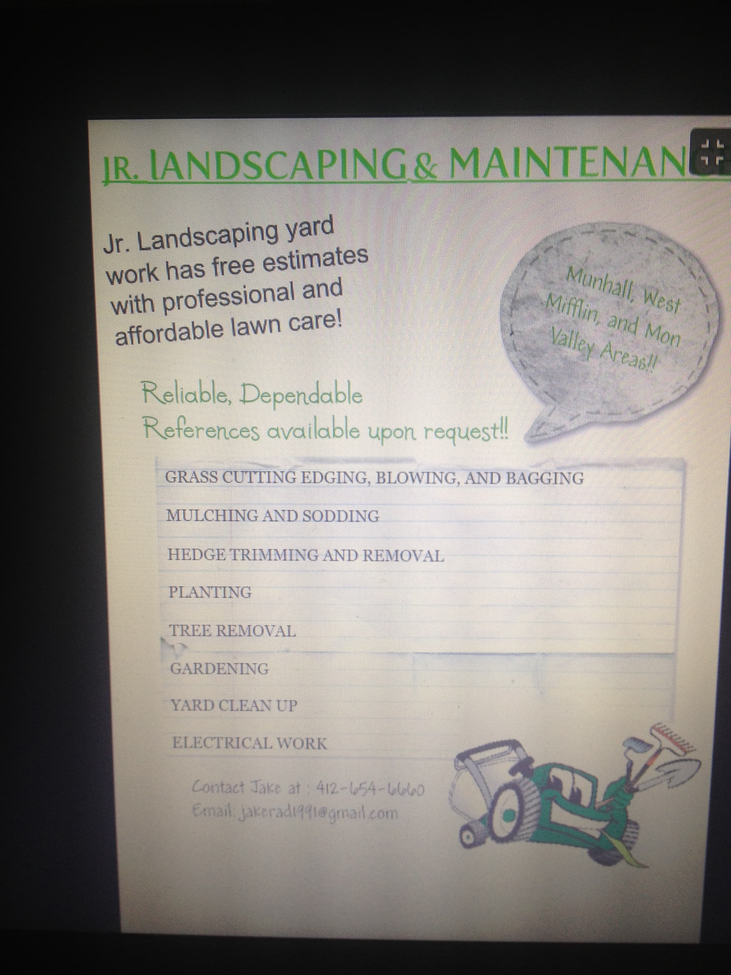 Jr. Landscaping and Maintenance