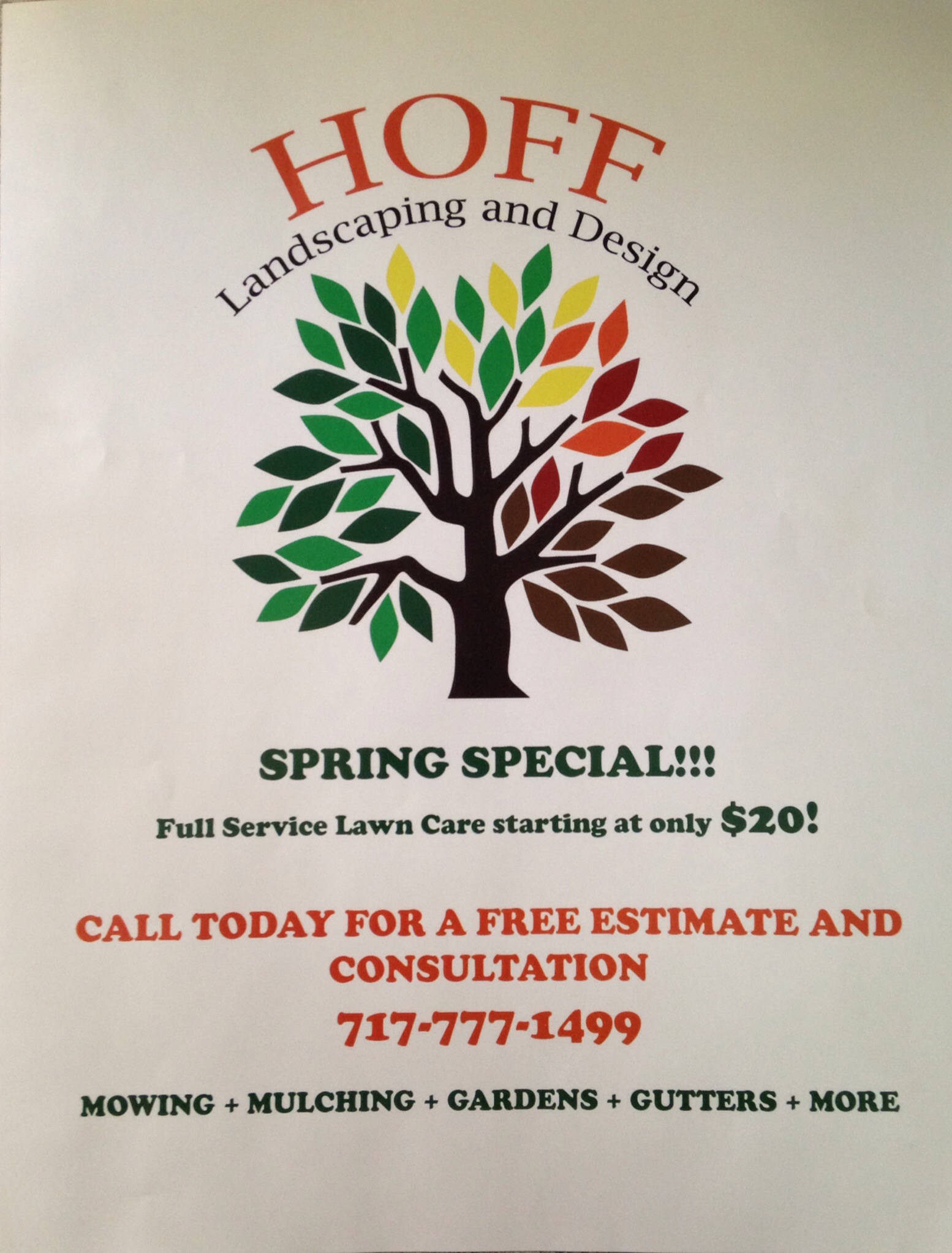 Full Service Lawn Care starting as low as $20