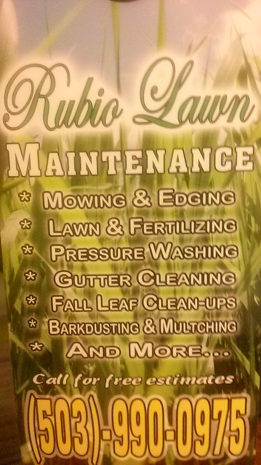 Rubio Lawn Maintenance